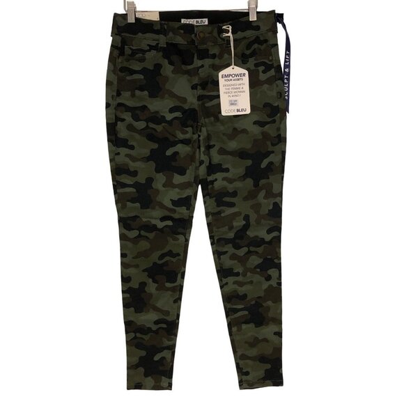 CODE BLUE WOMEN SKINNY CAMO JEANS SIZE 4 NEW WITH TAG - Picture 2 of 7